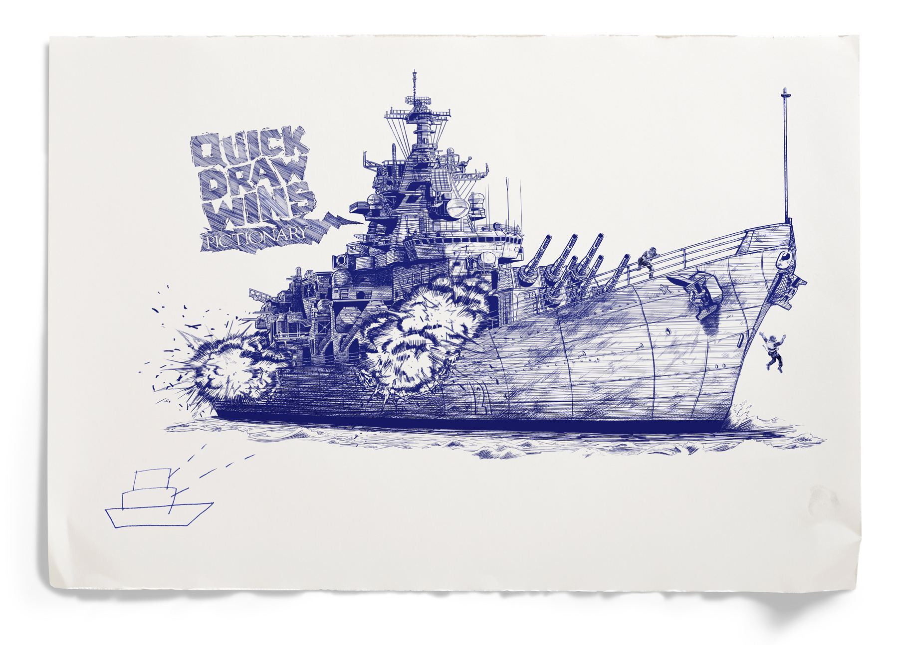 1800x1294 pictionary print advert - Battleship Drawing