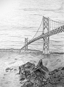 220x300 bay bridge drawings fine art america - Bay Drawing