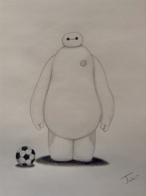 478x640 How To Draw Baymax From Disney's Big Hero - Baymax Drawing