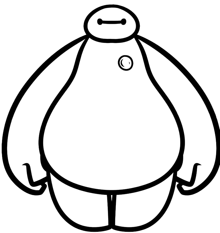 748x792 Drawing Baymax - Baymax Drawing
