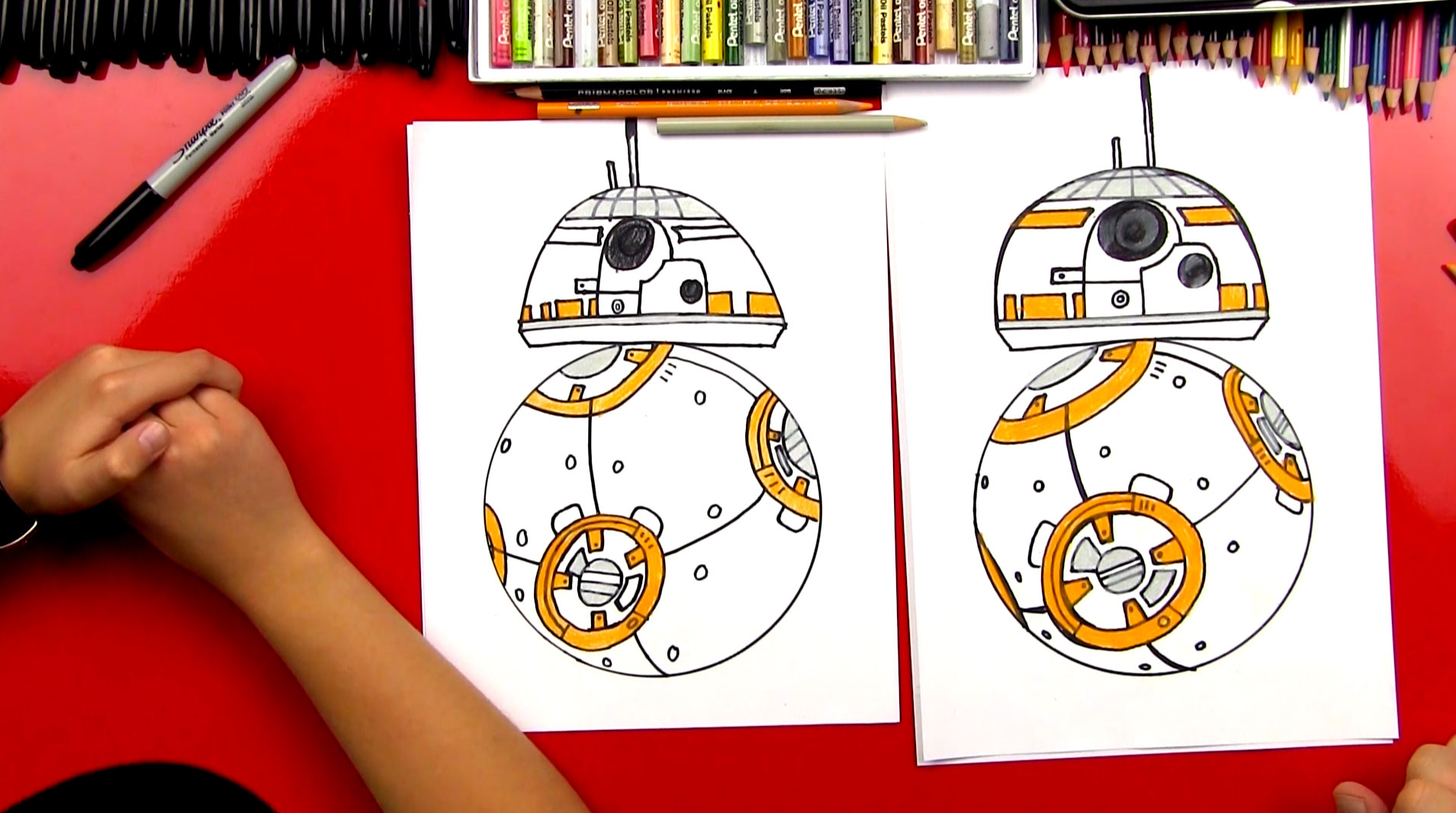 1909x1067 How To Draw Bb From Star Wars - Bb8 Drawing