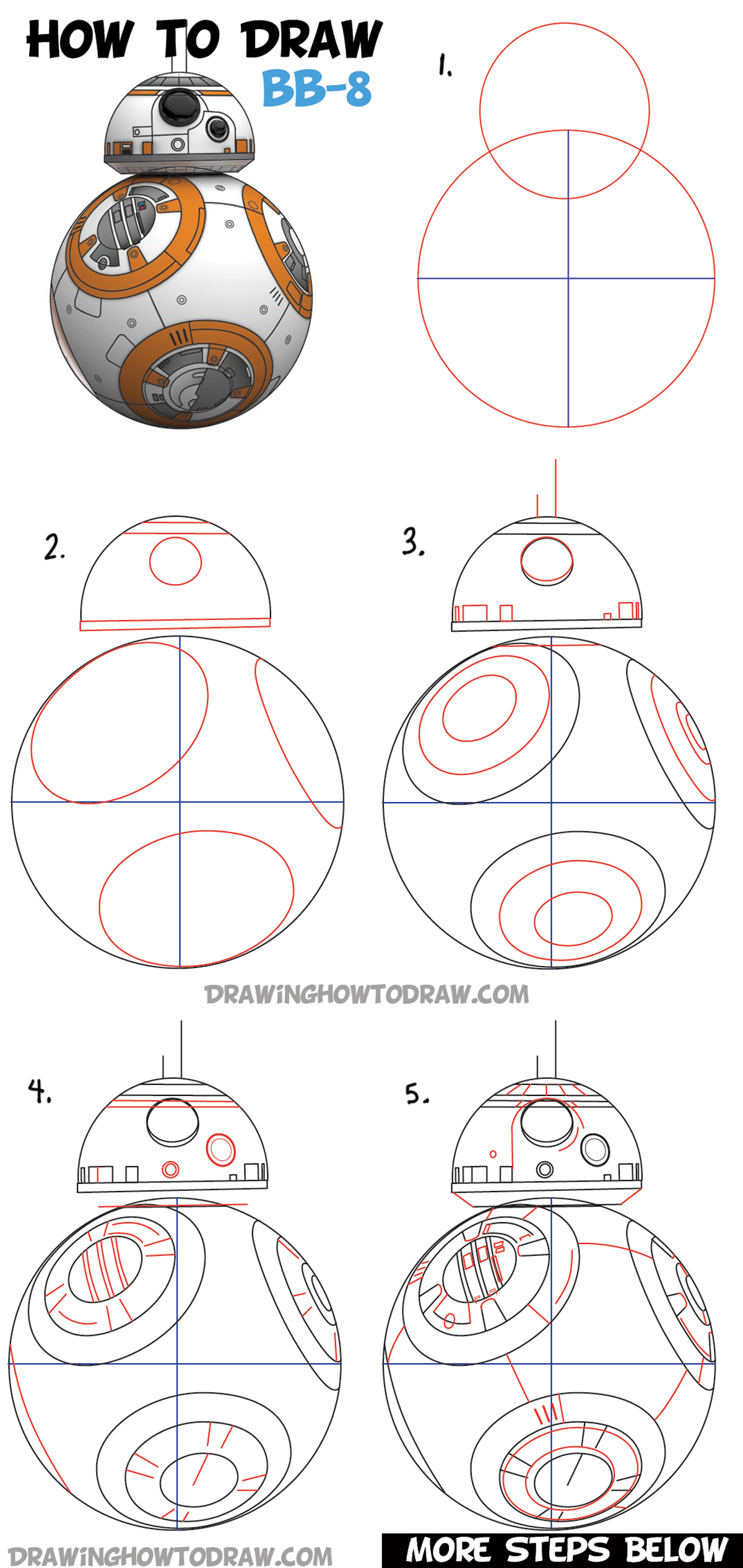 1200x2532 How To Draw Bb - Bb8 Drawing
