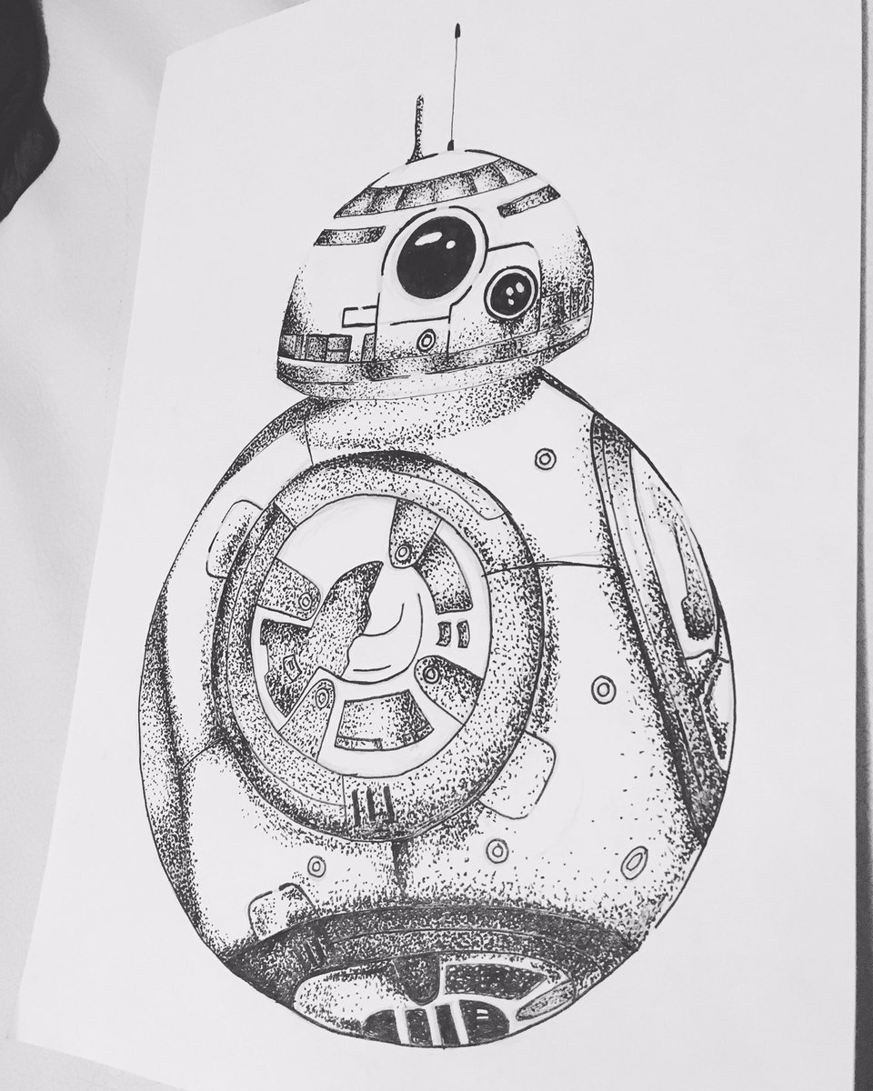 960x1200 Shan On Twitter Star Wars Fan I Have A Dot Drawing - Bb8 Drawing