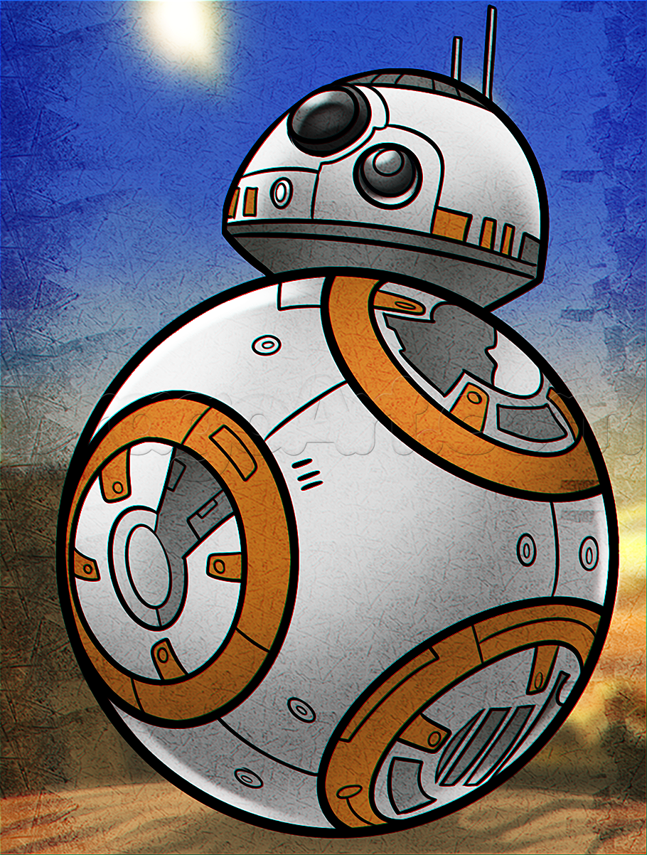 910x1202 How To Draw Bb From Star Wars How To Draw Star Wars Drawings - Bb8 Drawing