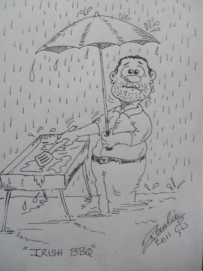 675x900 irish bbq drawing - Bbq Drawing