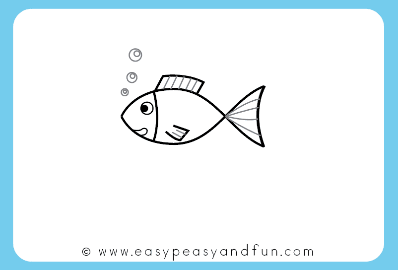 802x544 How To Draw A Fish Step - Be Drawing