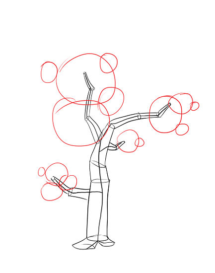 433x550 How To Draw A Tree - Be Drawing