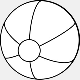 260x260 Beach Ball Transparent Png Images Cliparts - Beach Ball Drawing