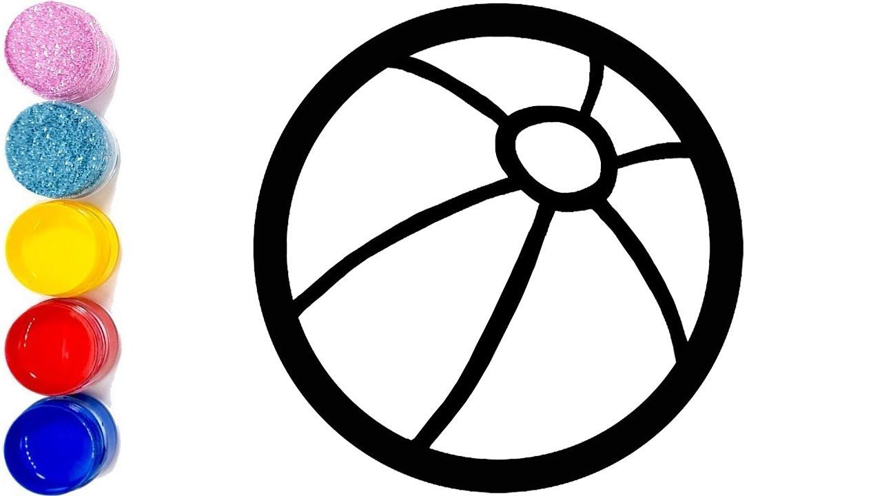 1280x720 Beautiful - Beach Ball Drawing