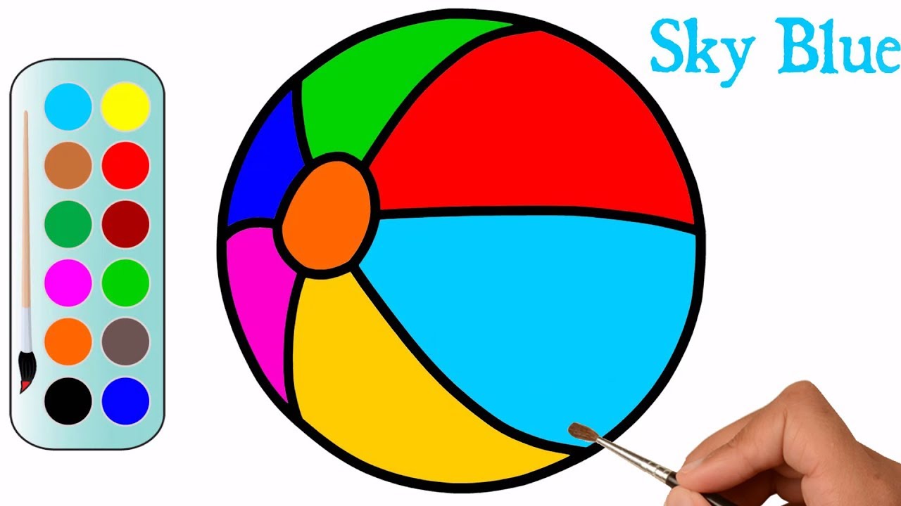 1280x720 Step - Beach Ball Drawing