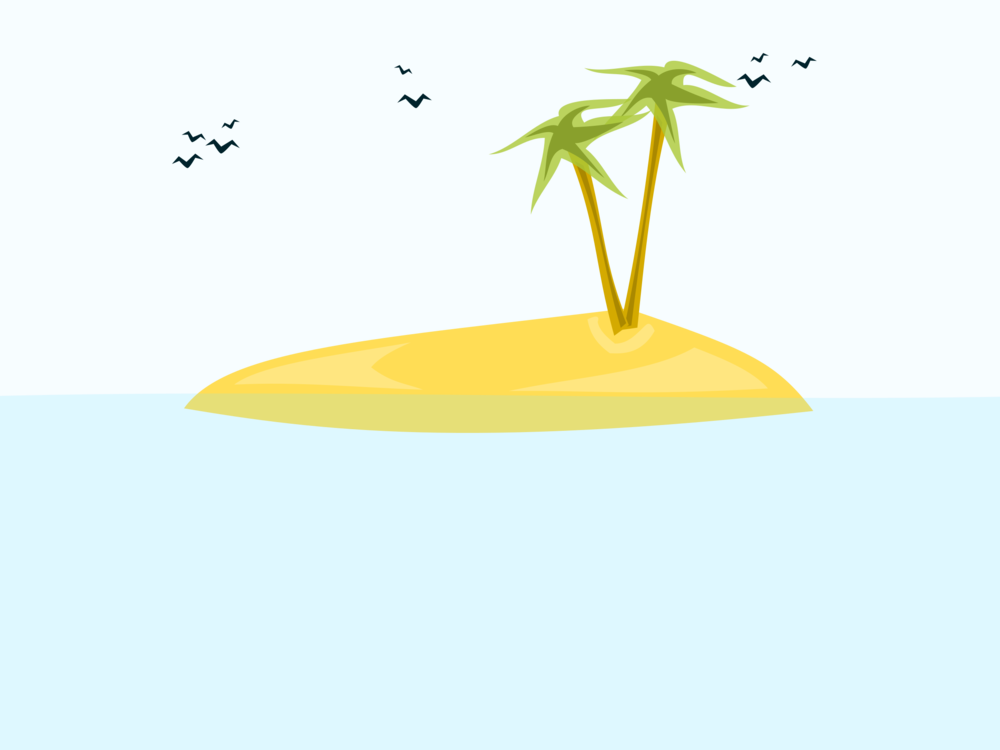 1000x750 Computer Icons Drawing Island Beach Cartoon Cc0 - Beach Cartoon Drawing