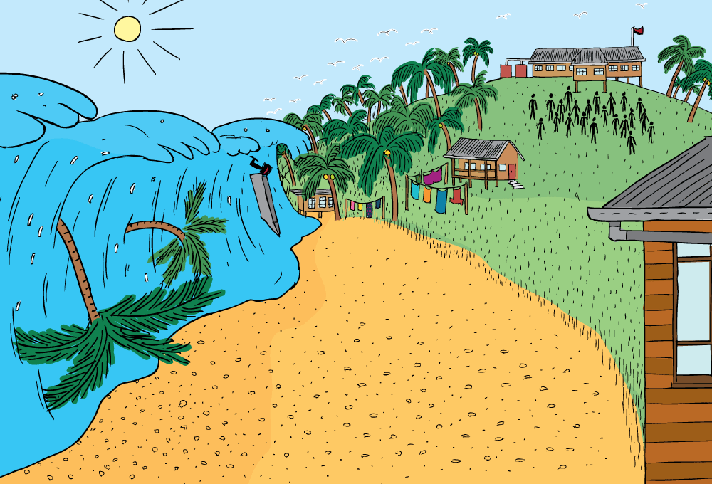 1000x680 Geoscience Australia Booklets - Beach Cartoon Drawing