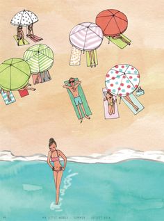 236x318 Best Beach Cartoon Images Frames, Drawings, Etchings - Beach Cartoon Drawing