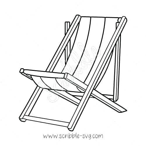Beach Chair Drawing at PaintingValley.com | Explore collection of Beach