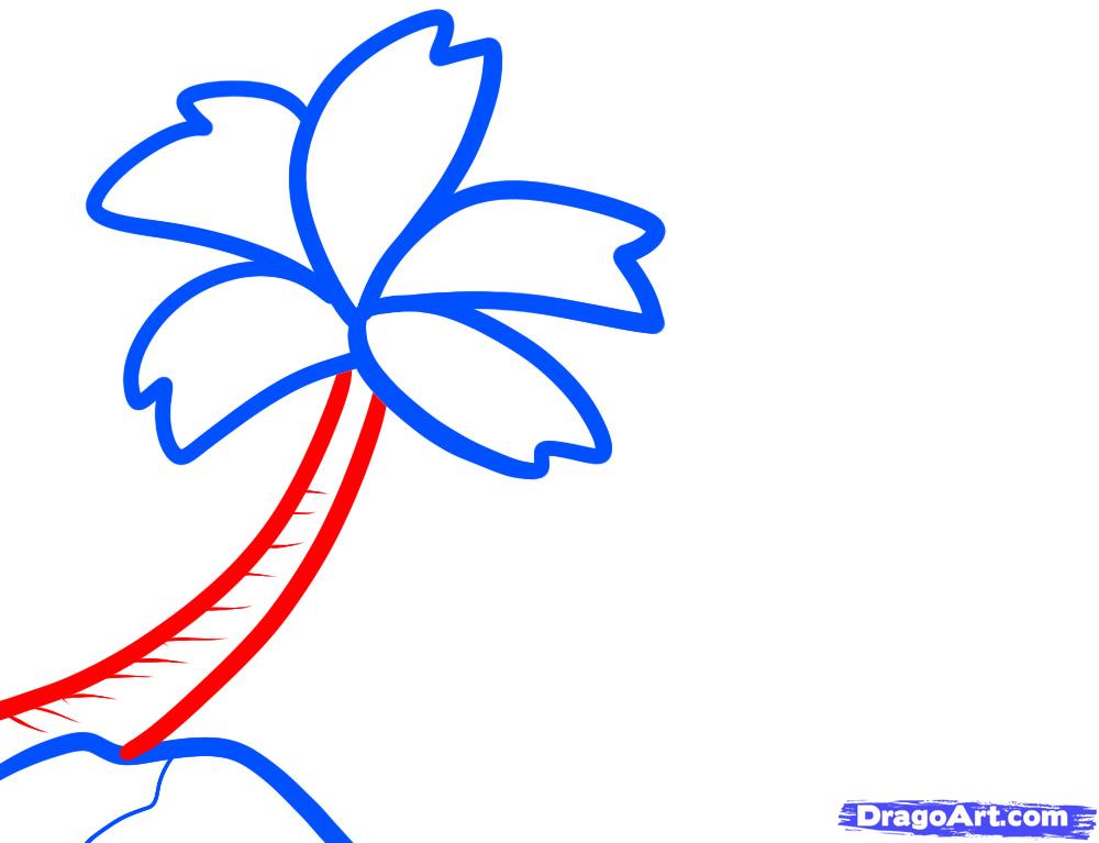 1000x767 How To Draw A Beach For Kids, Step - Beach Drawing Images