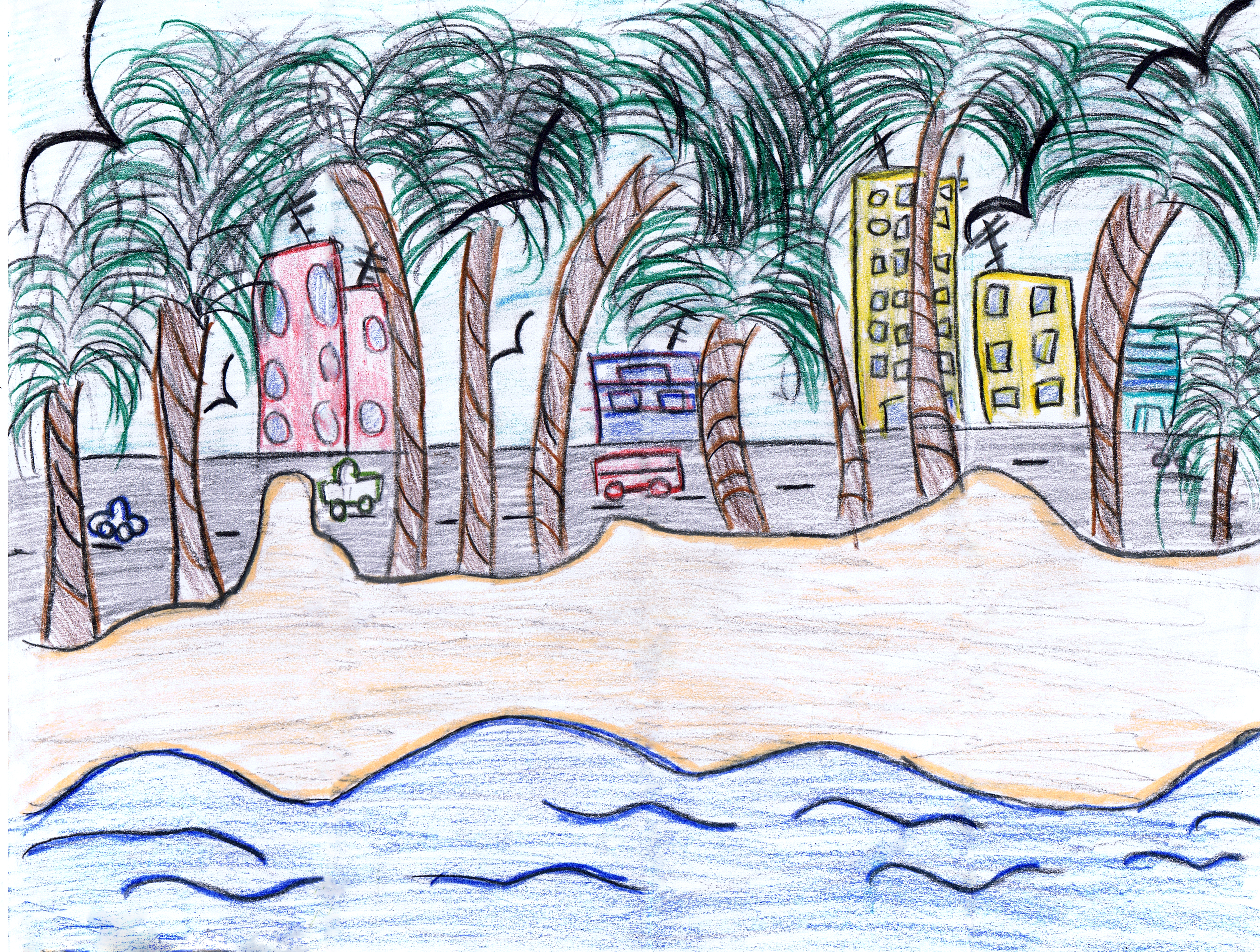 3280x2478 Beach Kidzera - Beach Drawing Images