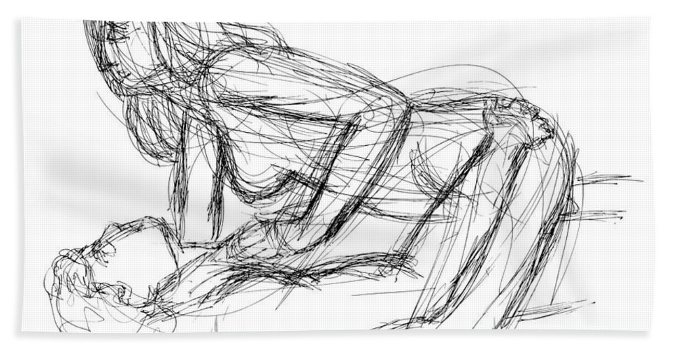 967x500 copulation drawings beach towel for sale - Beach Drawing Pictures