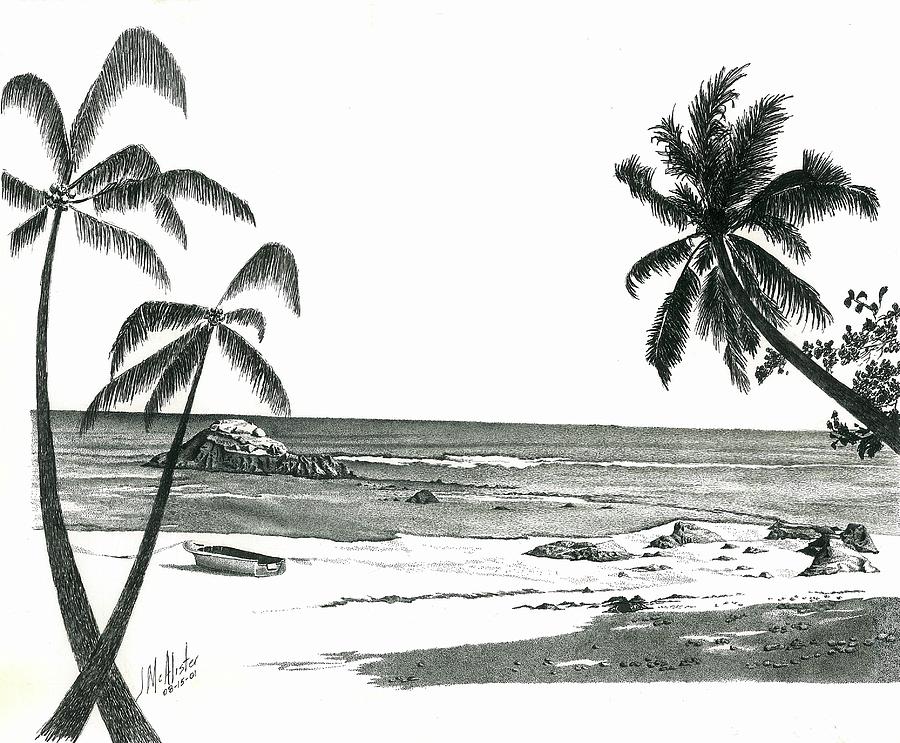 900x743 Seychelles Beach Drawing - Beach Drawing Pictures