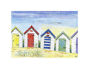 Beach Hut Drawing at PaintingValley.com | Explore collection of Beach ...