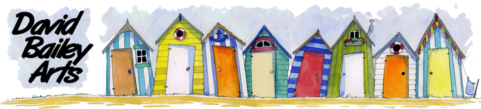 971x221 Beach Huts - Beach Hut Drawing