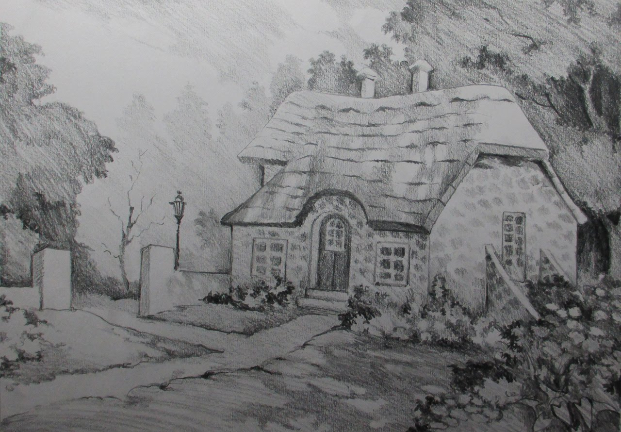 1280x890 house landscape drawing beach landscape pencil drawing how to draw - Beach Landscape Drawing