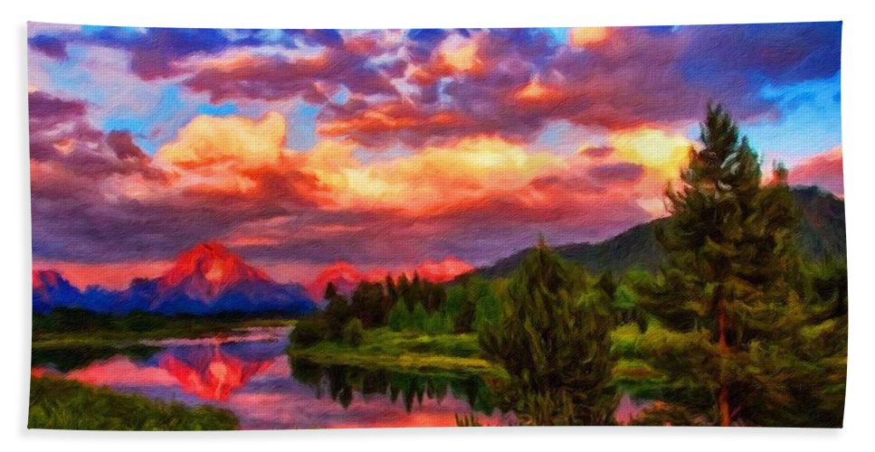 967x500 Landscape Drawing Nature Beach Sheet For Sale - Beach Landscape Drawing