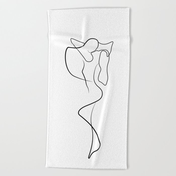 700x700 Lovers - Beach Line Drawing