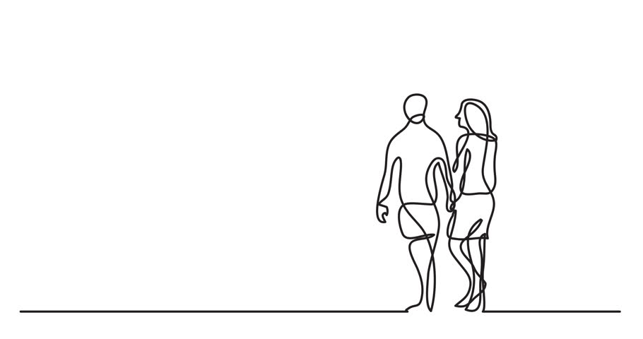 910x480 Animation Of One Line Drawing Stock Footage Video - Beach Line Drawing