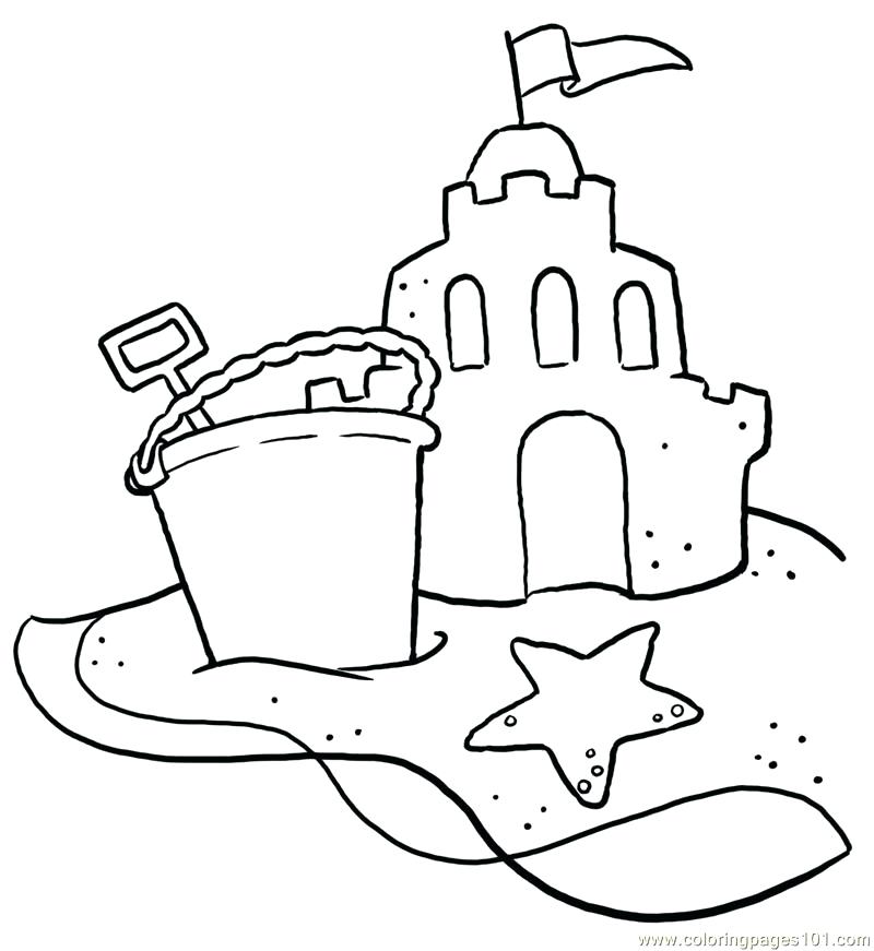 800x871 Popular Coloring Pages Of Beach Scenes Scene D - Beach Scene Drawing