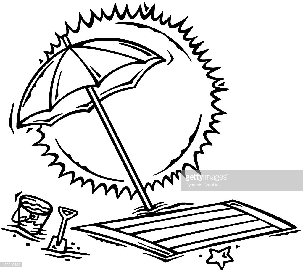 1024x916 Huge Collection Of 'beach Umbrella Drawing' Download More Than - Beach Umbrella Drawing