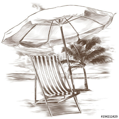 Beach Umbrella Drawing at Explore collection of