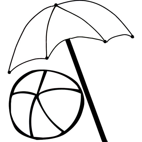 550x550 Beach Umbrella Drawings - Beach Umbrella Drawing