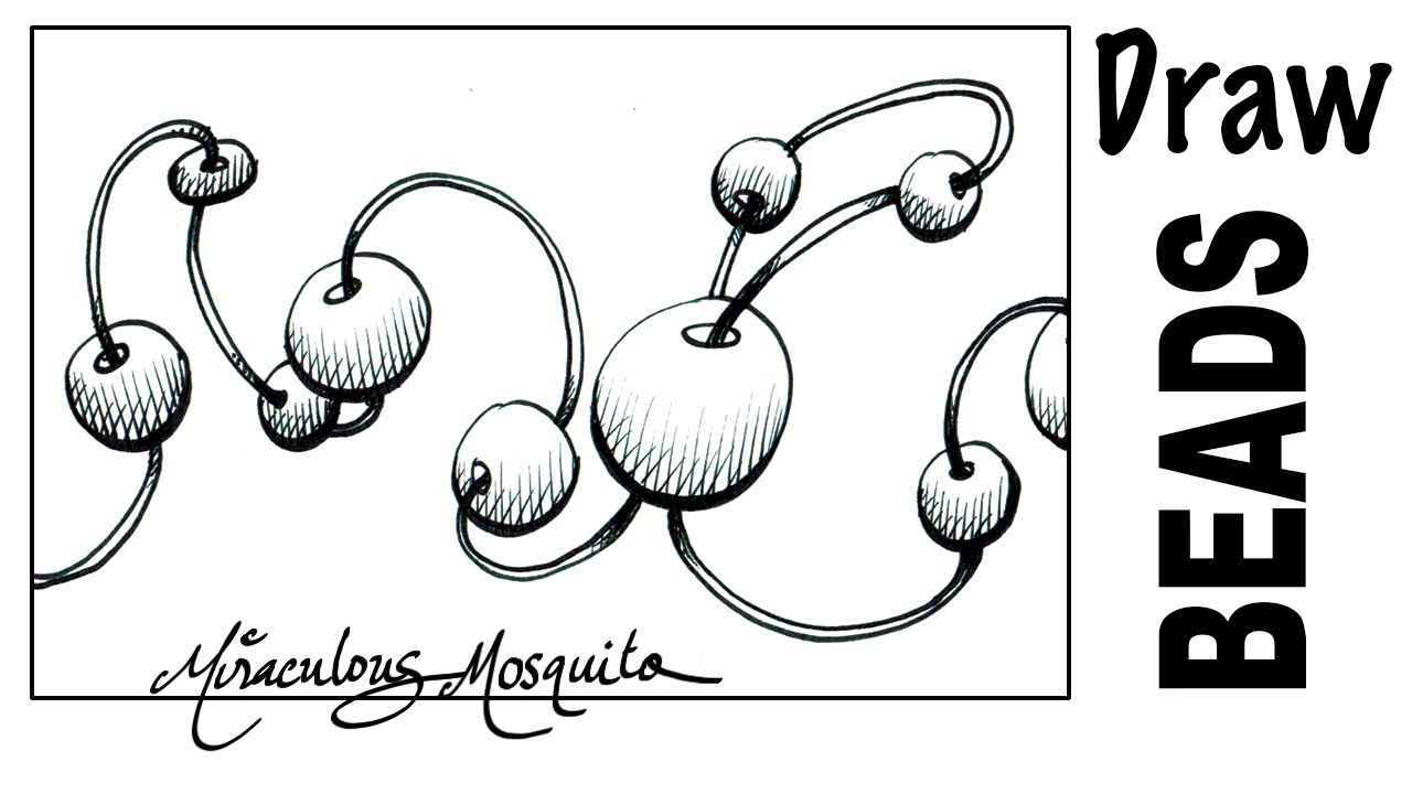 1280x720 string of beads - Beads Drawing