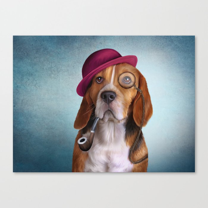 700x700 drawing dog beagle canvas print - Beagle Drawing