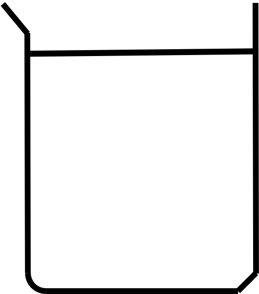 528x598 beaker with solution clip art - Beaker Drawing