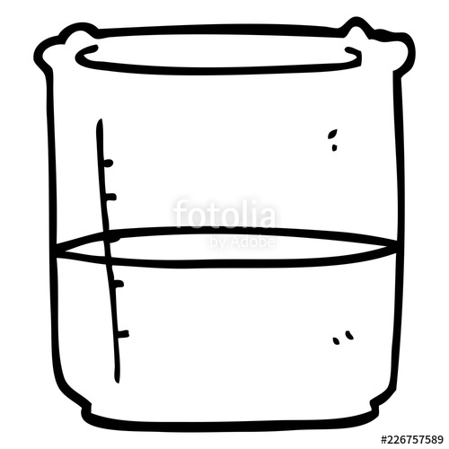500x500 line drawing cartoon science beaker stock image and royalty free - Beaker Drawing