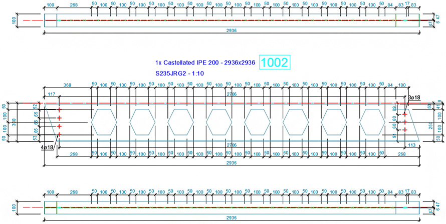 890x448 How To Configure A Single Part Drawing Style For A Castellated - Beam Drawing