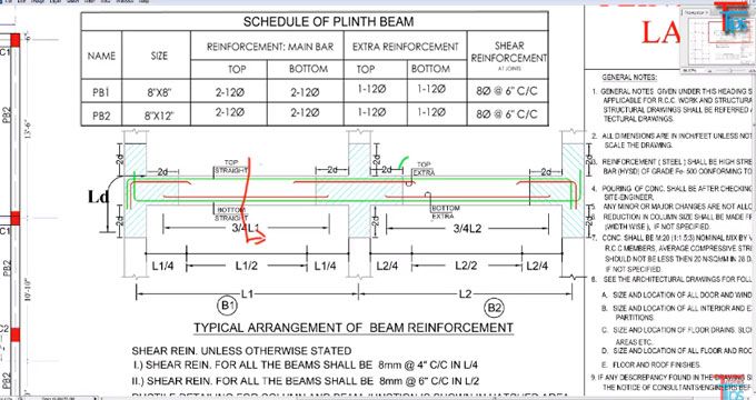 680x360 some useful tips to study the drawing of plinth beam - Beam Drawing