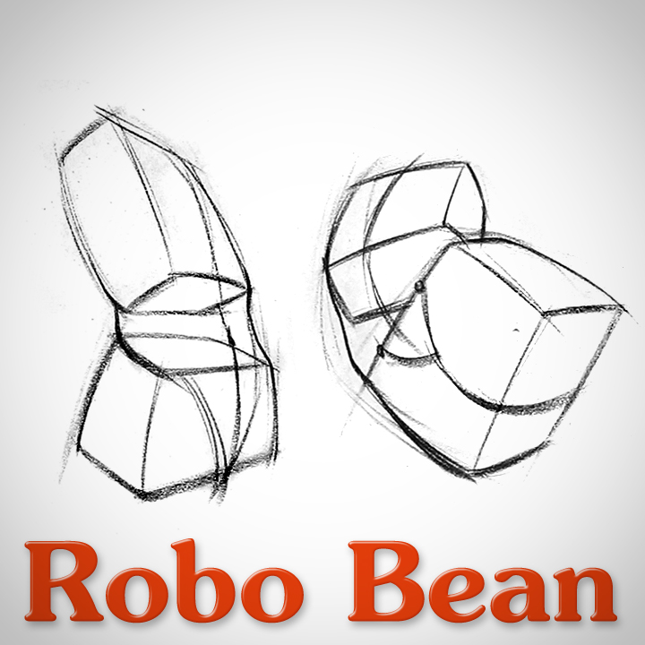 720x720 how to draw structure in the body robo bean proko - Bean Drawing