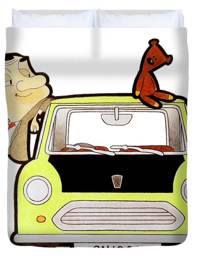 645x853 mr bean drawing duvet cover for sale - Bean Drawing