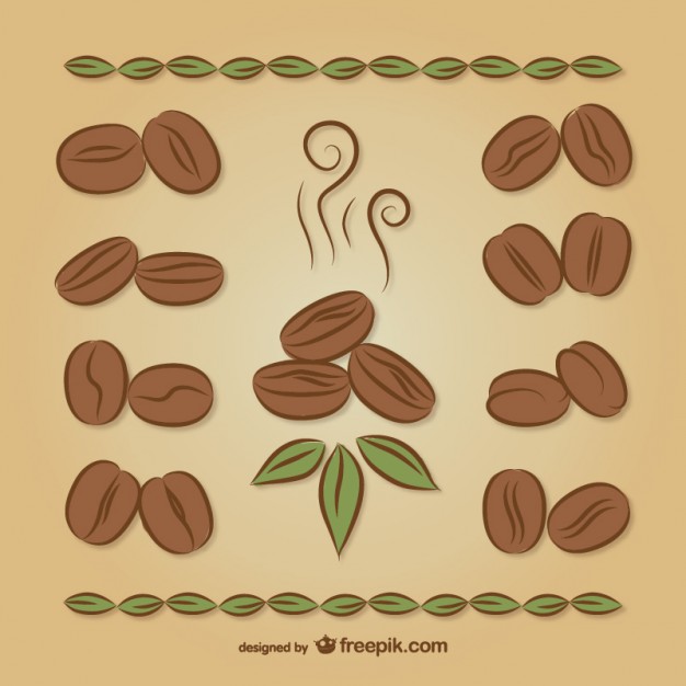 626x626 coffee beans drawings vector free download - Beans Drawing