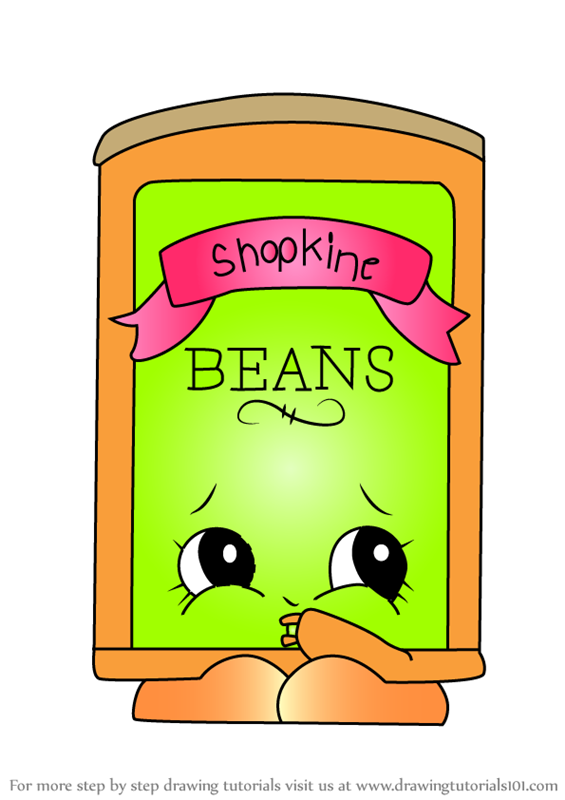 565x800 learn how to draw bart beans from shopkins - Beans Drawing