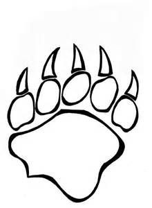 220x300 bear claw outline new tiger paw prints walking drawing charte - Bear Claw Drawing