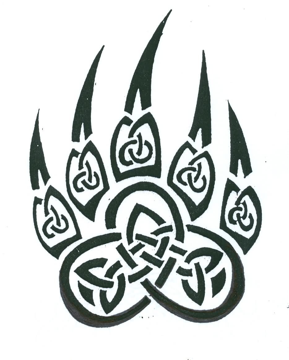 934x1161 celtic bear claw tattoo design - Bear Claw Drawing