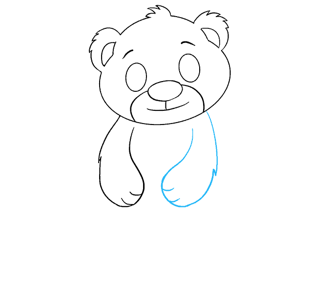 678x600 How To Draw A Polar Bear Cub In A Few Easy Steps Easydrawingguides - Bear Cub Drawing