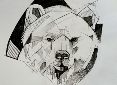 375x273 Bear Drawing - Bear Drawing Art