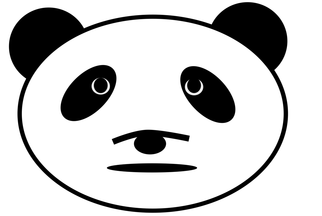 1116x750 Giant Panda Bear Red Panda Drawing Face Cc0 - Bear Drawing Face