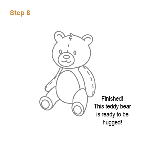 501x501 How To Draw How To Draw A Teddy Bear For Kids - Bear Drawing Images