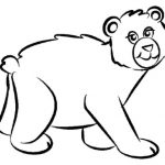 150x150 Black Bear Line Drawing At Getdrawings Free For Personal Use Bear - Bear Line Drawing