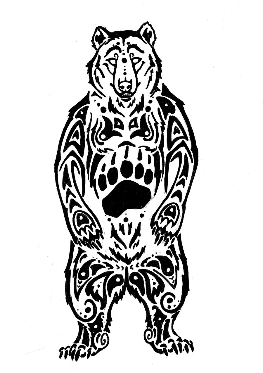 900x1276 drawn bear bear paw - Bear Paw Drawing
